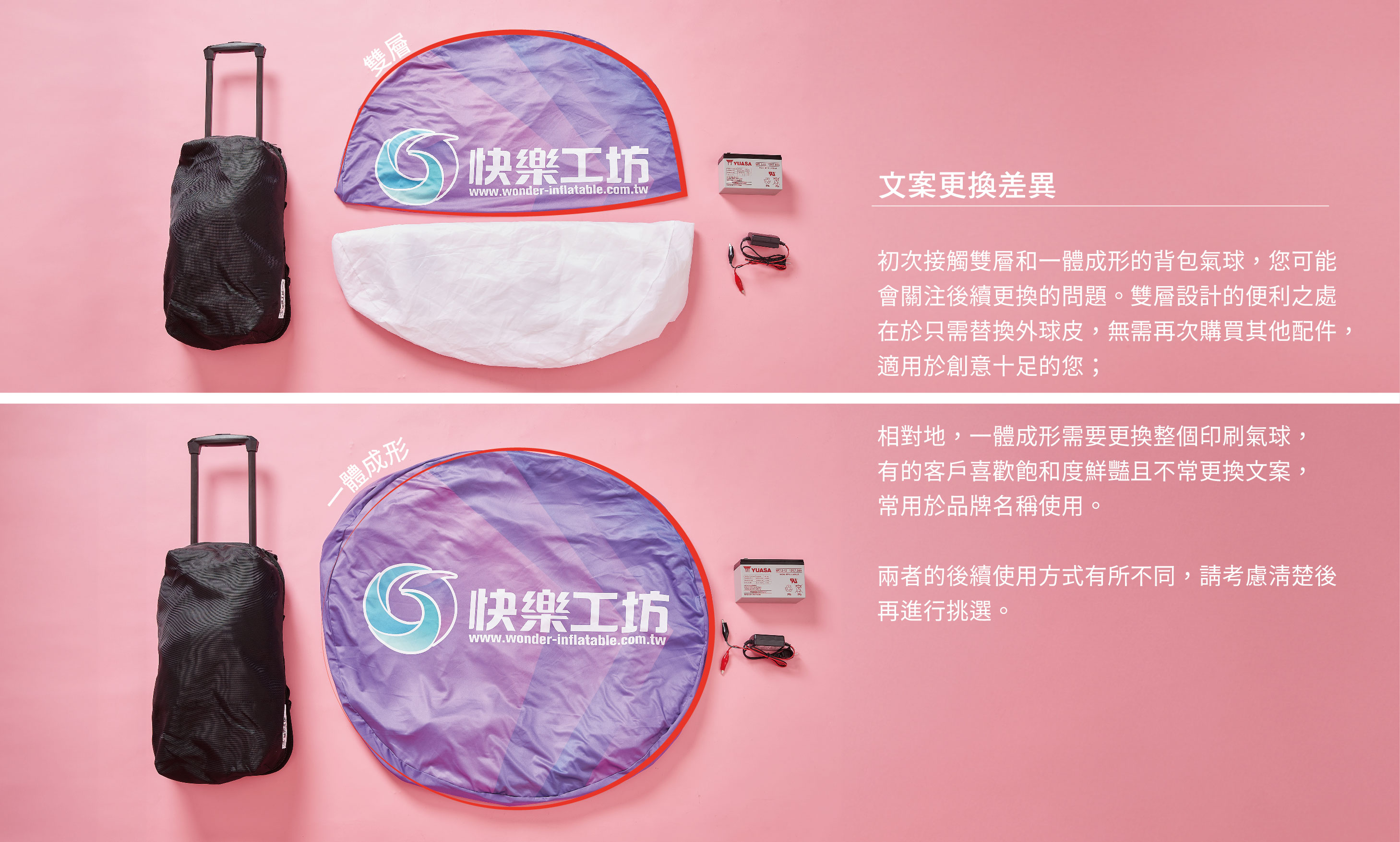 雙層/一體成形文案差異介紹